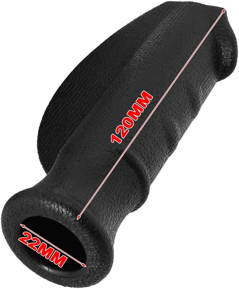 Create idea 2 Pairs 22mm Rollators Handles Right and Left Handle Covers PVC Ergonomically Handles Rollators Replacement Parts Accessories Black - Image 4